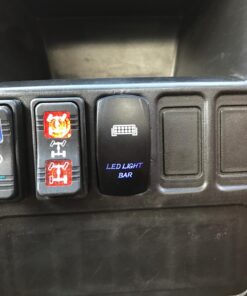 MICTUNING MIC-LSB1 Laser LED Light Bar Rocker Switch ON-Off LED Light 20A 12V, 5pin, Blue 29 71LFKjtKVIL