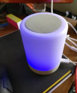 Elecstars Touch Bedside Lamp - with Bluetooth Speaker, Dimmable Color Night Light, Outdoor Table Lamp with Smart Touch Control, Best Gift for Men Women Teens Kids Children Sleeping Aid 71 71LFMP0WyNL