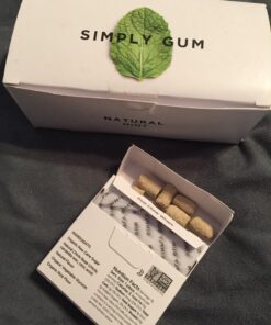 Simply Gum | Peppermint | Pack of Six (90 Pieces Total) | Plastic Free + Aspartame Free + non GMO 28 71LFVewk2nL 1