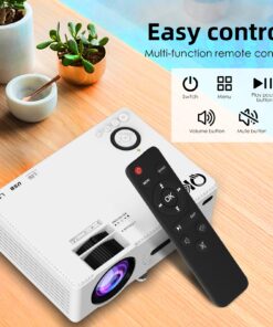 8500Lumens Portable Projector for Home Theater Entertainment, Full HD 1080P Supported Mini Projector HDMI AV USB TV Stick Supported 22 71LGJj13CoS