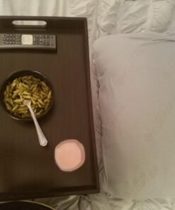 Winsome Benito 24.41-Inch Folding Bed Tray with Curved Top, Walnut (92022) 29 71LGKSnDwUL