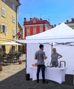 ABCCANOPY Ez Pop up Canopy Tent with Awning and Sidewalls 10x10 Market -Series, Grey Gray 11 71LGiSLvnL