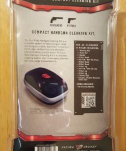 Real Avid Handgun Cleaning Kit: All in One 13 Piece Pistol Cleaning Kit With Cleaning Rod, Bore Brushes, Gun Cleaning Jags & Gun Cleaning Patches For .22 .357 9MM .38 .40 .44 & .45 Caliber Handguns 55 71LHZCWTSL
