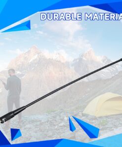 Retevis RHD-771 Walkie Talkie Antenna,SMA-F Dual Band UHF/VHF 144/430Mhz Antenna,15.4inch Flexible Whip Antenna,Compatible with Baofeng UV-5R Aliunce HD1 Retevis RT29 RT86 RT-5R 2 Way Radio(1 Pack) Flexible Antenna 21 71LI MpQOvL