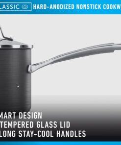 Calphalon Classic Hard-Anodized Nonstick Cookware, 10-Piece Pots and Pans Set with No-Boil-Over Inserts New Cookware Set 15 71LIU5Kh4L 1