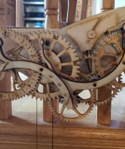 Abong Laser-Cut Mechanical Wooden Pendulum Clock - 3D Clock Puzzle Model Kit - DIY Wooden Clock Kit 28 71LIuMmYDiL