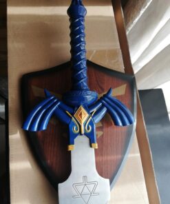 Zelda Link Master Sword Twilight Princess Fantasy Sword with Plaque - Blue (Blue) 79 71LJqqHV6L