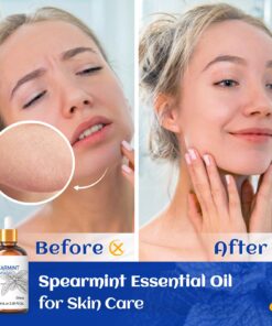 HIQILI Spearmint Essential Oil,100% Pure Natural - for Diffuser,Candle Making DIY - 3.38 Fl Oz. 3.38 Fl Oz (Pack of 1) 9 71LJuzFjhTL