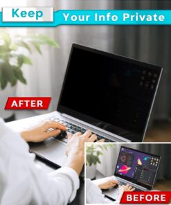 PYS Laptop Privacy Screen 15.6 Inch for Dell HP Lenovo ASUS Acer Msi Samsung - Removable 16:10 Aspect Privacy Protector Screen Filters - Anti Glare & Blue Light Screen Privacy Shield 15.6 Inch (Diagonal) - 16:10 Aspect Ratio 12 71LKK2BmML