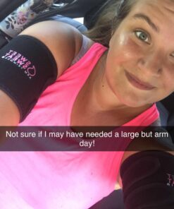 Sports Research Sweet Sweat Arm Trimmers for Men & Women | Increases Heat & Sweat Production to The Bicep Area Pink Medium 53 71LLPFeabwL