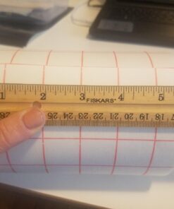 Angel Crafts Transfer Paper Tape: Craft Transfer Tape for Vinyl Application with Red Grid Lines - Self Adhesive Roll Compatible with Cricut, Silhouette Cameo - 6 Inch by 50 Feet 1 Pack White 33 71LLW17s ZL