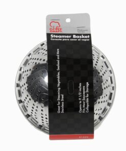 Chef Craft Classic Steamer Basket, 6 inch Diameter 9.5 inch Expanded, Stainless Steel 6 71LLtWflQPL