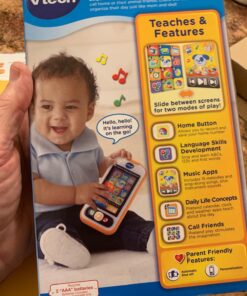 VTech Touch and Swipe Baby Phone, Orange Standard Packaging 28 71LMyahjPeL