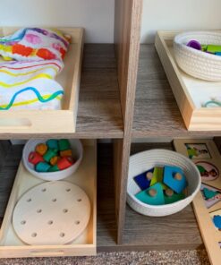 Multicraft Imports WS410 5-Piece Paintable Wooden Trays with Handles, 6-5/8 by 13-Inch to 10-1/8 by 16-1/8-Inch Оne Расk 38 71LN7GTWQML