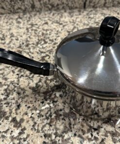 Farberware Classic Stainless Steel Sauce Pan/Saucepan with Lid, 1 Quart, Silver,50000,11.2"D x 6.3"W x 4.4"H Saucepot w/ Regular Lid (1 Quart) 34 71LNJj9xfuL