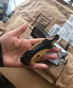 MTECH USA MT-A705 Series – Spring Assisted Folding Knife, Pocket Clip, Tactical, EDC, Self Defense Black/Gold 4.5-inch closed 41 71LNkCAk5L