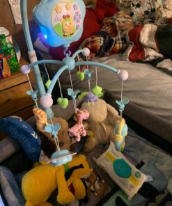 Baby Mobile for Crib, Crib Toys with Music and Lights,Remote, lamp, Projector for Pack and Play, for Ages 0+ Months (Blue-Forest) Blue-Forest 55 71LO3Z6x5TL