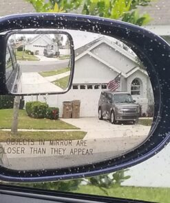 Total View 360 Wide Angle Universal Adjustable Blind Spot Mirror, Frameless Square Design, 2 Pack 33 71LO3ccv3zL