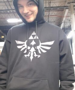 Alternative view of Animation Shops Legend of Zelda Triforce Symbol Hoodie X-Large Black