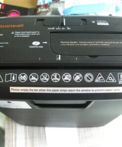 Bonsaii Paper Shredder for Home Use, 8-Sheet StripCut Home Office Shredder, CD/Credit Card Shredder Machine with Overheat Protection, 3.4 Gallons Wastebasket 8 Sheet (New) 38 71LPG02GwL
