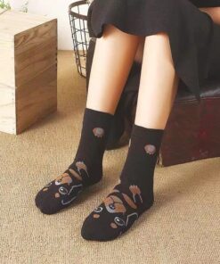 CozyWow Cute Animal Socks Funny Low Cut Cartoon Socks Gift for Womens Girls 5-8 5pairs-dog2 7 71LPvL2ITzL