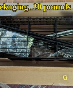 Amazon Basics 5-Shelf Adjustable, Heavy Duty Storage Shelving Unit (350 lbs loading capacity per shelf), Steel Organizer Wire Rack, Black, 36" L x 14" W x 72" H No Wheels 52 71LQWIKC6BL