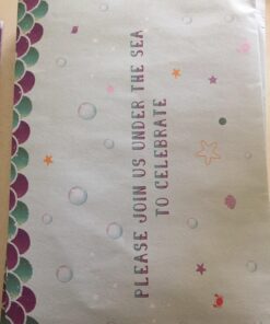 WERNNSAI Mermaid Party Invitations - 20 Set Magical Glitter Fill in Mermaid Invitations with Envelopes for Kids Girls Birthday Baby Shower Wedding Pool Mermaid Themed Party Supplies Mermaid-A 56 71LRYwWAimL