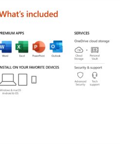 Alternative view of Microsoft Office 365 Personal | 1-year subscription, 1 user, PC/Mac Key Card