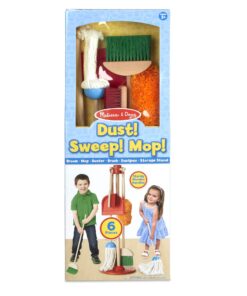Melissa & Doug Dust! Sweep! Mop! 6-Piece Pretend Play Cleaning Set - Broom, Duster, Kid-Sized Cleaning Toys For Boys and For Girls 42 71LSQLEjX7L