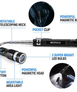 Gifts for Men, Flashlights Telescoping Magnetic Pickup Tool, Stocking Stuffers for Him, White Elephant Gifts for Adults, Car Accessories for Mens Christmas Gifts, Gifts for Men Who Have Everything 14 71LSencErwL