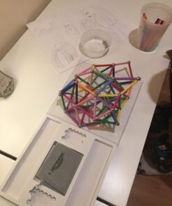 MONILON 160 Pcs Magnet Building Sticks Kids Toys, Lengthen Magnetic Construction Building Blocks Set 3D Brain Training Learning Educational DIY STEM Toys 24 71LTVQ3ZW0L