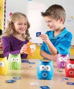 Learning Resources Vowel Owls Sorting Set, Word Recognition, Assorted Colors, Set of 6, Ages 5+ 26 71LTbVwYhfL