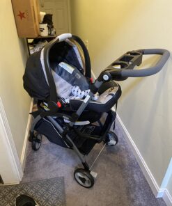 Graco SnugRider Elite Car Seat Carrier, Lightweight Frame, Travel Stroller Accepts any Graco SnugRide Infant Car Seat, Black 4-Wheel 31 71LUmPSBZjL