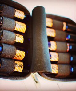 Aroma Outfitters Essential Oil Carrying Case. Premium Storage Protection & Organizer for Roller Bottles. Carry Case Protects up to 10 Roller Balls and Sample Drams - Perfect for Travel (Blue) 10 Bottle Blue 36 71LUtEjCvXL