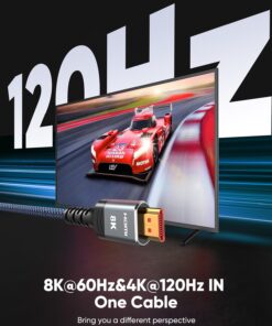 10K 8K HDMI 2.1 Cable 2-Pack 6.6FT, Highwings Certified 48Gbps Ultra High Speed Slim HDMI Cord, Support 4K@120Hz 8K@60Hz, HDCP 2.2&2.3, Dynamic HDR,eARC,DTS:X, Compatible with Roku TV/HDTV/PS5/Blu-ray 6.6 feet Grey 16 71LVHS5R8uL