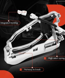 A-Premium Outside Door Handle Carrier Compatible with BMW E53 X5 2000-2006, Front Left Driver Side, Replace# 51218243615 Front Driver(LH) 12 71LVJ6F7ObL