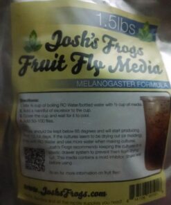 Josh's Frogs The Best MELANOGASTER Fruit Fly Food Media (1.5 lbs/1.35 Quarts - Makes 10 Fruit Fly Cultures) 1.35 Quarts 24 71LW1WJ1bML