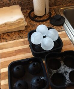 Housewares Solutions Froz Ice Ball Maker – Novelty Food-Grade Silicone Ice Mold Tray With 4 X 4.5cm Ball Capacity 38 71LWpn y6L