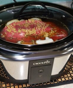 Crock-Pot 6 Quart Programmable Slow Cooker and Food Warmer Works with Alexa, Stainless Steel (2139005) Programmable Stainless Steel 48 71LX65GYohL