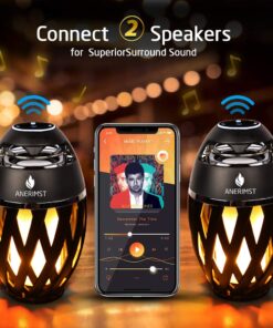 ANERIMST Gifts for Men/Women, Christmas for Men, Outdoor Bluetooth Speaker Waterproof, Gifts for Men Who Have Everything, Christmas Stocking Stuffers Gifts for Adults, Mom, Dad, Him, Her black 21 71LXw1j4TCL