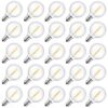 Brightown G40 Replacement LED Light Bulbs, 25 Pack Clear Globe Bulb fits E12 C7 Candelabra Screw Base Sockets, 1.5 Inch Dimmable Edison Light Bulbs for Indoor Outdoor Patio Decor, Warm White Clear-led 19 71LYcPkO1LL