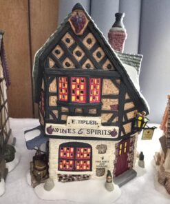 Department 56 Dickens' Village E Tipler Agent Wine Spirits Building, Porcelain 6.89 Inch 18 71LYjHp CzL