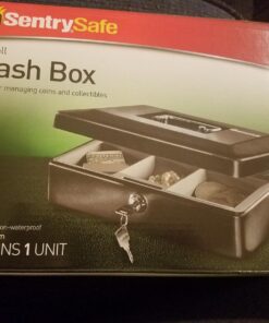 SentrySafe Cash Box, Locking Cash Box With Money Tray, Small, CB-10 36 71LYyp2qMvL
