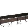 Old Dutch Wall-Mount Bookshelf Pot Rack with Grid & 12 Hooks, Oiled Bronze, 36.25" x 9" x 11.5" 59 71LZo2HfF9L
