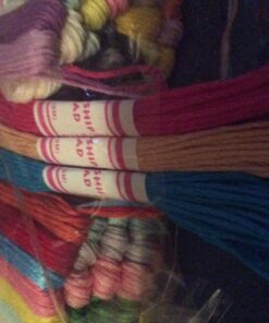 Premium Rainbow Color Embroidery Floss - Cross Stitch Threads - Friendship Bracelets Floss - Crafts Floss - 116 Pcs - 105 Skeins Per Pack and Set of 10 Embroidery Needles and 1 Threader 46 71LaPIcNipL