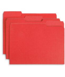 Blue Summit Supplies 200 Red File Folders, Letter Size, 1/3 Cut Tab, Letter Size, Red, Great for Organizing and Easy File Storage, 200 Per Box 11 71LatcldiL