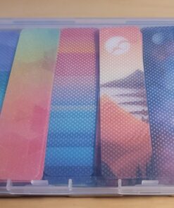 TOEMUR 72 Pieces Calm Strips Anxiety Sensory Stickers with Storage Box 2 Textured Surface Adhesives Fidget Strips for Office & Classroom Desk Relieve Adult & Teen Stress Unique Style 20 71LbCbiAS L