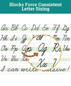 Channie’s Easy Peasy Cursive Handwriting Workbook for Kids, Tracing & Cursive Writing Practice Book, 80 Pages Front & Back, 40 Sheets, Grades 1st – 3rd, Size 8.5” x 11” 16 71LbKxWIrZL
