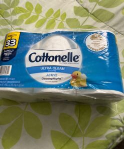 Cottonelle Ultra Clean Toilet Paper with Active CleaningRipples, 1-Ply, 24 Family Mega Rolls (4 Packs of 6) (24 Family Mega Rolls = 132 Regular Rolls), 388 Sheets per Roll, Packaging May Vary 36 71LbTh3wfVL
