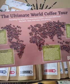 Bean Box World Coffee Tour | Specialty Coffee Gift Basket | Gourmet Coffee Gift Set | Coffee Gifts for Women and Men | Birthday Gifts for Her | Care Package | Whole Bean Coffee | 12 Piece Variety Set Deluxe 1.8 Ounce (Pack of 16) 15 71LbsObuh8L